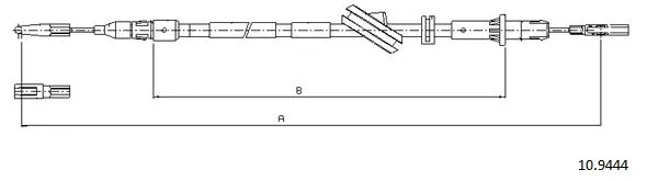 Cable Pull, parking brake (10.9444)