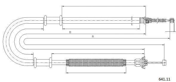 Cable Pull, parking brake (641.11)