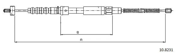 Cable Pull, parking brake (10.8231)