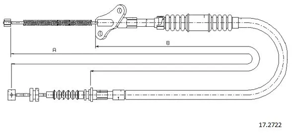 Cable Pull, parking brake (17.2722)