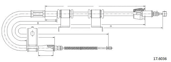Cable Pull, parking brake (17.6036)