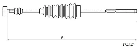 Cable Pull, parking brake (17.1417)