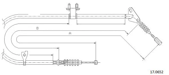Cable Pull, parking brake (17.0652)