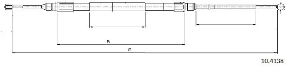 Cable Pull, parking brake (10.4138)