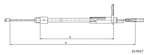 Cable Pull, parking brake (10.9327)