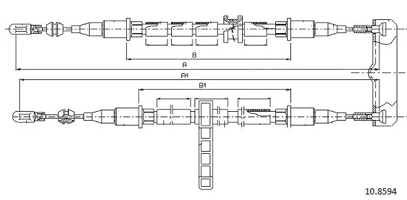 Cable Pull, parking brake (10.8594)