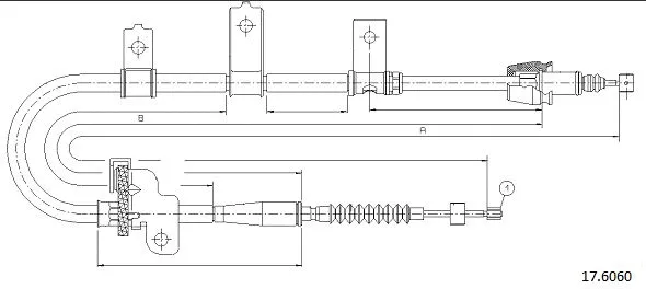 Cable Pull, parking brake (17.6060)
