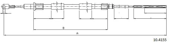 Cable Pull, parking brake (10.4155)