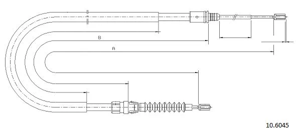 Cable Pull, parking brake (10.6045)
