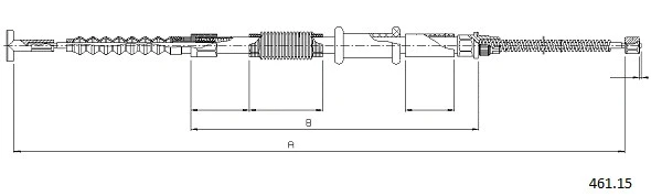 Cable Pull, parking brake (461.15)