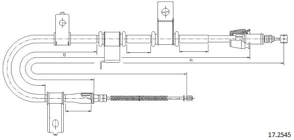 Cable Pull, parking brake (17.2545)