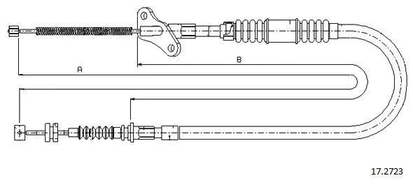 Cable Pull, parking brake (17.2723)