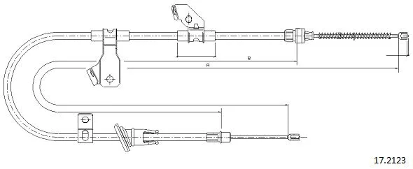 Cable Pull, parking brake (17.2123)