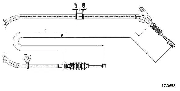 Cable Pull, parking brake (17.0655)