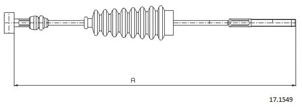 Cable Pull, parking brake (17.1549)
