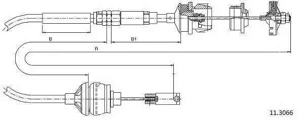Cable Pull, clutch control (11.3066)