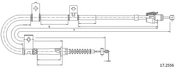Cable Pull, parking brake (17.2556)