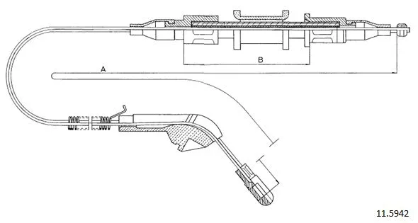 Cable Pull, parking brake (11.5942)