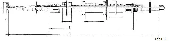 Cable Pull, parking brake (1651.3)