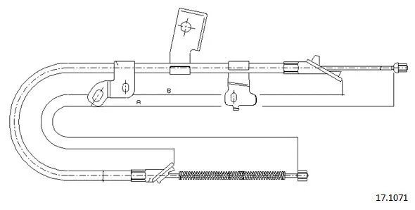 Cable Pull, parking brake (17.1071)