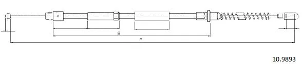 Cable Pull, parking brake (10.9893)