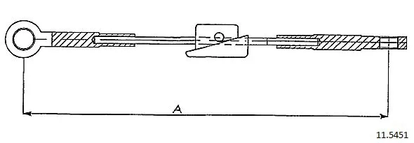 Cable Pull, parking brake (11.5451)