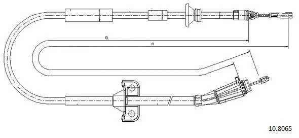 Cable Pull, parking brake (10.8065)