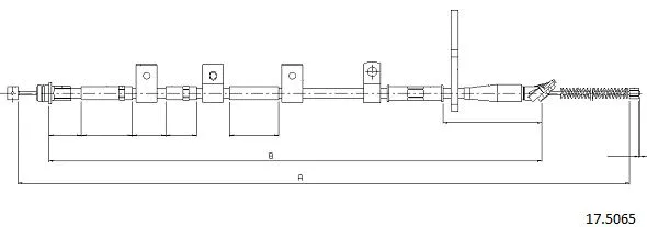 Cable Pull, parking brake (17.5065)
