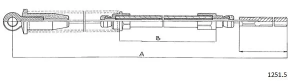 Cable Pull, parking brake (1251.2)
