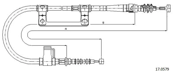Cable Pull, parking brake (17.0579)