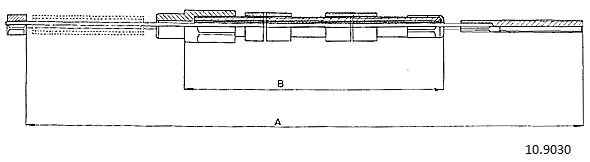 Cable Pull, parking brake (10.9030)