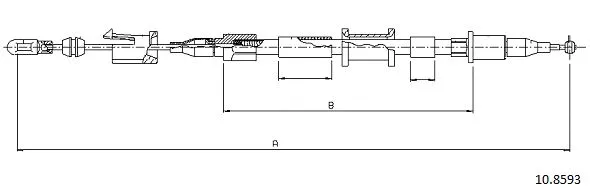 Cable Pull, parking brake (10.8593)
