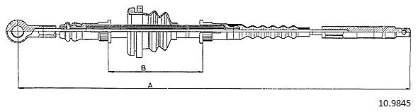 Cable Pull, parking brake (10.9845)