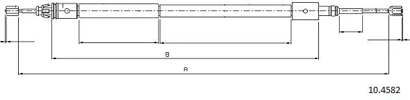Cable Pull, parking brake (10.4582)