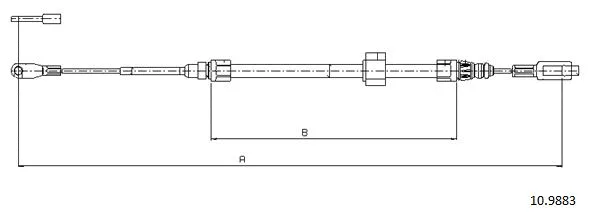 Cable Pull, parking brake (10.9883)