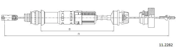 Cable Pull, clutch control (11.2282)