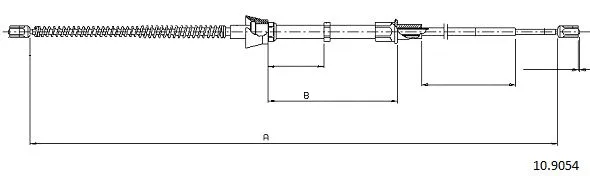Cable Pull, parking brake (10.9054)