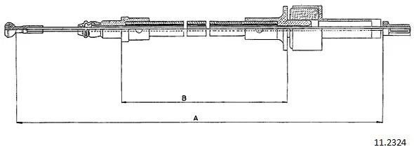 Cable Pull, clutch control (11.2324)