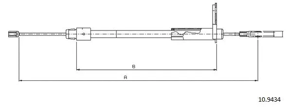 Cable Pull, parking brake (10.9434)