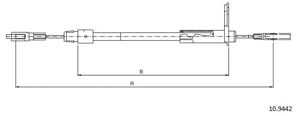Cable Pull, parking brake (10.9442)