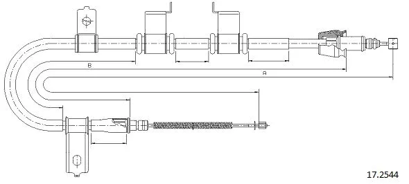Cable Pull, parking brake (17.2544)