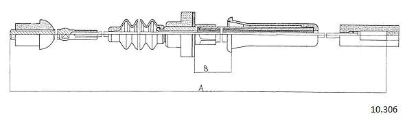 Cable Pull, clutch control (10.306)