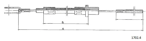Cable Pull, clutch control (1702.4)