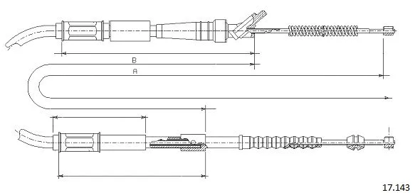 Cable Pull, parking brake (17.143)