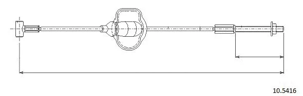 Cable Pull, parking brake (10.5416)