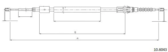Cable Pull, parking brake (10.6043)