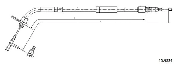Cable Pull, parking brake (10.9334)