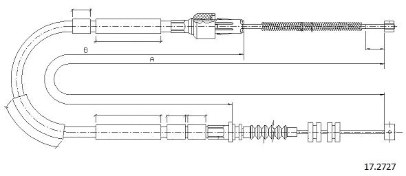 Cable Pull, parking brake (17.2727)