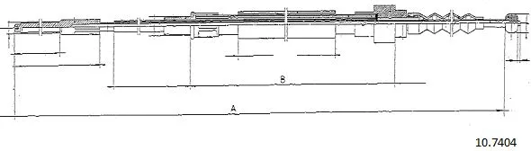 Cable Pull, parking brake (10.7404)