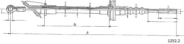 Cable Pull, clutch control (1252.2)